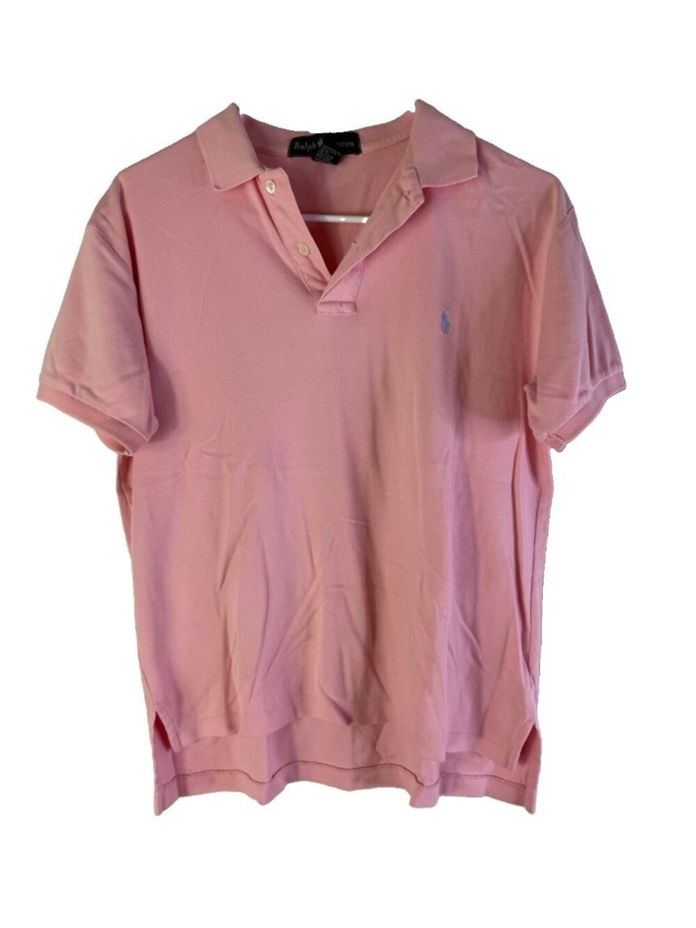 Vintage 90s Ralph Lauren Polo Shirt Pink Rugby Tennis Preppy